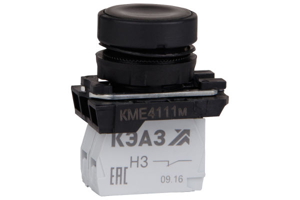 Кнопка управления КМЕ4111м 1но+1нз IP40 цилиндр черн. КЭАЗ 248240