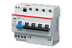 Выключатель авт. диф. тока 4п 6мод. C 25А 30мА тип AC 6кА DS204 ABB 2CSR254001R1254