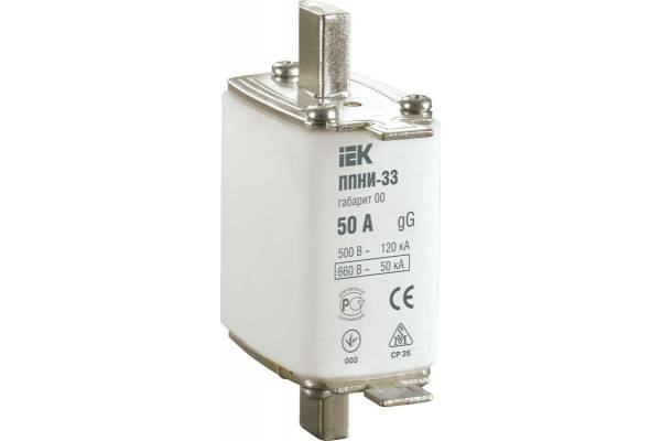 Вставка плавкая ППНИ-33 32А габарит 00 IEK DPP10-032