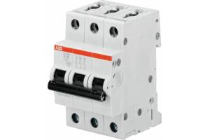 Выключатель автоматический модульный 3п B 25А 6кА S203 B25 ABB 2CDS253001R0255