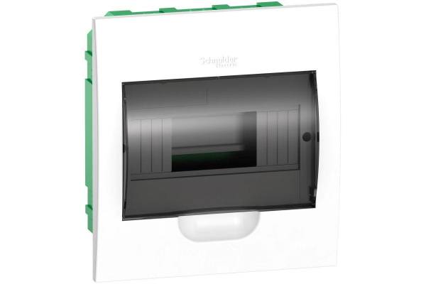 Бокс СП EASY9 встраив. с прозр. дверью 1ряд 8мод. SchE EZ9E108S2FRU