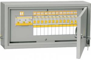 Щит ОЩВ-12/ОБЩ-3-100-12-0 (ВВ100А 12х16А) IP31 IEK MSM10-3N-100-12-31