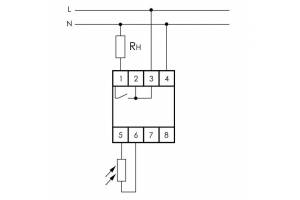 Фотореле AZ-B (выносной герметичный фотодатчик IP65 монтаж на DIN-рейке 2 модуля 230В 16А 1НО IP20)(аналог ФР-7Е) F&F EA01.001.009