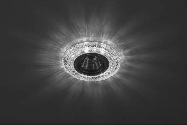 Светильник светодиодный DK LD3 SL/WH декор cо светодиодной подсветкой (белый) прозр. ЭРА Б0019202