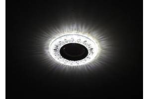 Светильник DK LD9 SL/WH MR16 точечный; декор со светодиодной подсветкой прозр. ЭРА Б0028080