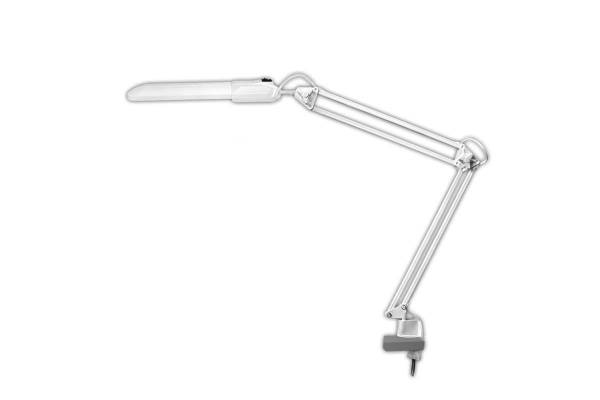 Светильник Дельта настол. на струбцине с ЭПРА 11Вт с лампой КЛЛ 2G7 бел. Трансвит 132