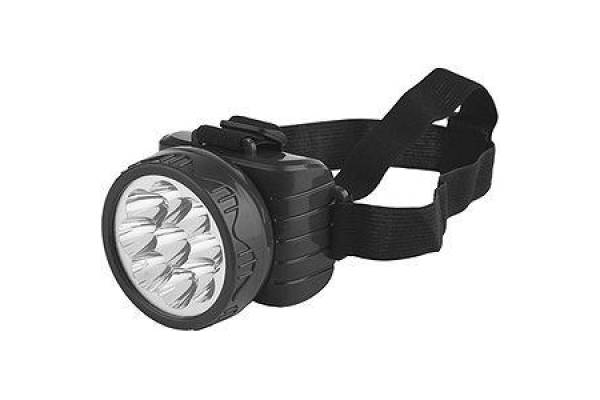 Фонарь TG9 налобный аккум. 4В 0.9А.ч 9хLED ЗУ 220В карт. упак. Трофи C0045557