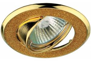 Светильник DK18 GD/SH YL 50Вт MR16 12В точечный; декор 