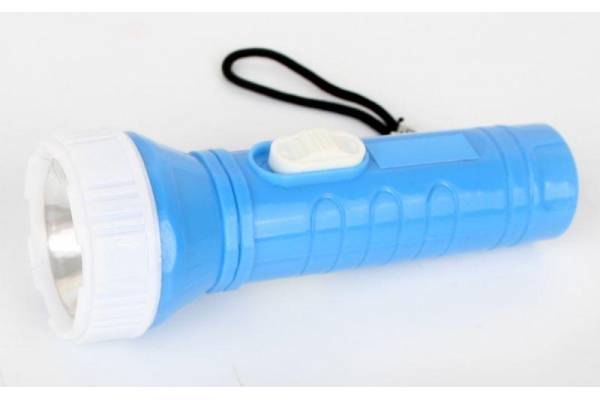 Фонарь 828-TH (1LED 1 режим 3хAG10; блист-пакет; голуб.) Ultraflash 12395