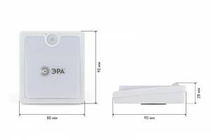 фонарь пушлайт 100лм 3хAAA с димм. и датч света 15м ЭРА