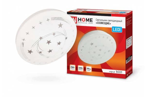 Светильник светодиодный DECO СОЗВЕЗДИЕ 24Вт 230В 4000К 1560лм 300мм IN HOME 4690612021843