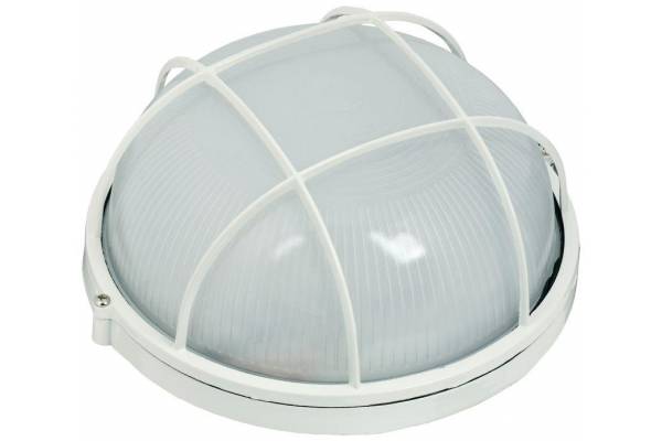 Светильник НПП 1102 100Вт E27 IP54 бел. круг с решеткой IEK LNPP0-1102-1-100-K01