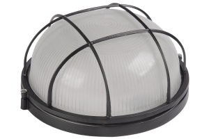 Светильник НПП 1302 60Вт E27 IP54 бел. круг с решеткой IEK LNPP0-1302-1-060-K01