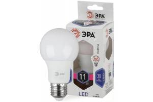 Лампа светодиодная A60-11W-860-E27 грушевидная 880лм ЭРА Б0031394