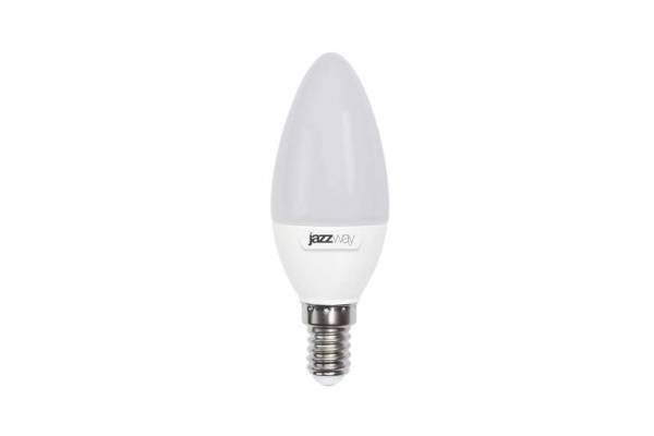 Лампа светодиодная PLED-SP C37 9Вт свеча 3000К тепл. бел. E14 820лм 230В JazzWay 2859457A