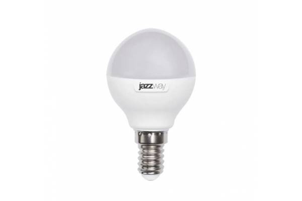 Лампа светодиодная PLED-SP G45 9Вт шар 5000К холод. бел. E14 820лм 230В JazzWay 2859600A