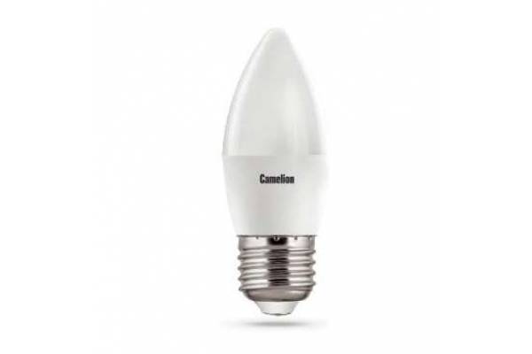 Лампа светодиодная LED8-C35/845/E27 8Вт свеча 4500К бел. E27 750лм 170-265В Camelion 12390