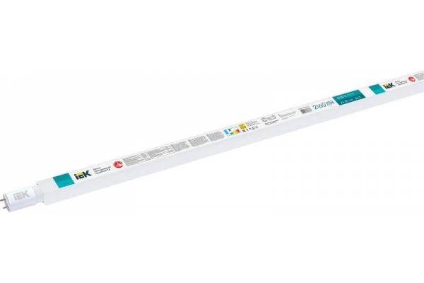 Лампа светодиодная T8 24Вт линейная 230В 4000К G13 IEK LLE-T8-24-230-40-G13