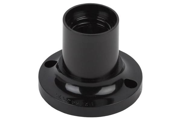 Патрон E27 потолочный бакелит черн. (х50) (50/200/4800) Эра Б0044083