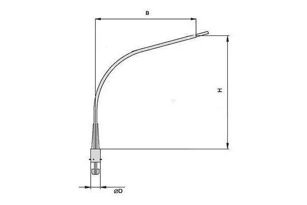 Кронштейн К1К-1.0-1.0-0.1-0.048 гор. цинк. Пересвет В00002728
