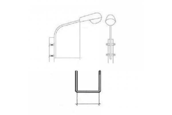 Кронштейн К1П-1.5-1.5-0.150 гор. цинк. СВ95/СВ110 Пересвет В00001457