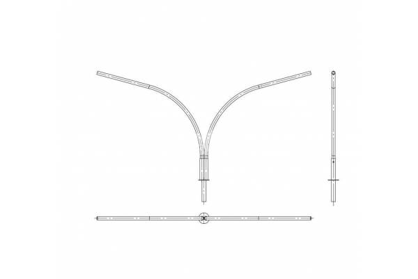 Кронштейн К2К-0.5-0.5-0.075-0.048-(15-180) гор. цинк. Пересвет В00003431