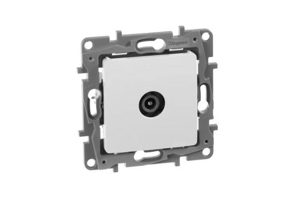 Механизм розетки TV СП Etika проходная 14дБ 5-862 мГц бел. Leg 672263