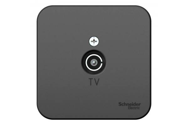 Коннектор TV ОП BLANCA изол. пласт. антрацит SchE BLNTA000016