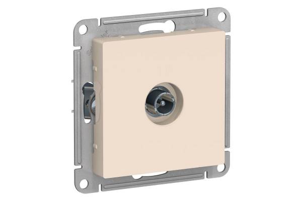 Механизм розетки TV проходной AtlasDesign 4DB беж. SchE ATN000292
