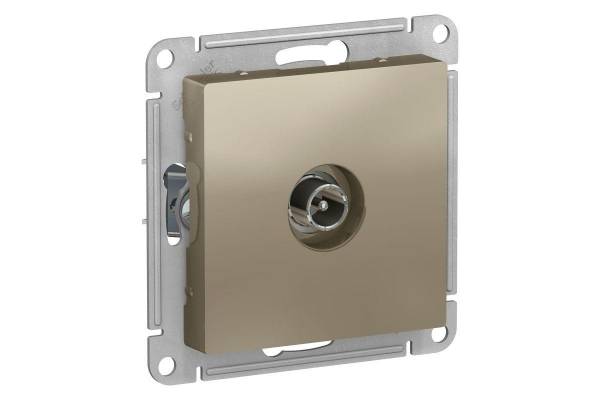 Механизм розетки TV оконечной AtlasDesign 1DB шампань SchE ATN000591