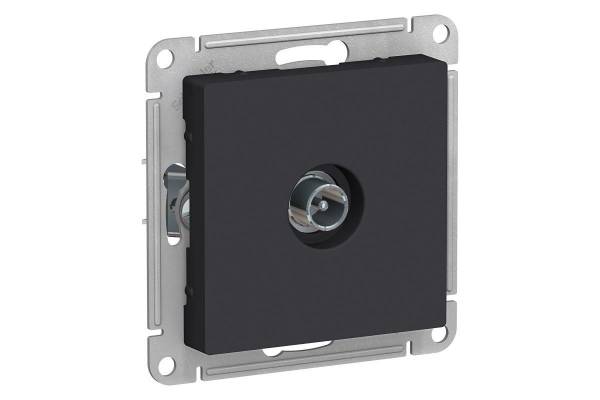 Механизм розетки TV оконечной AtlasDesign 1DB карбон SchE ATN001091