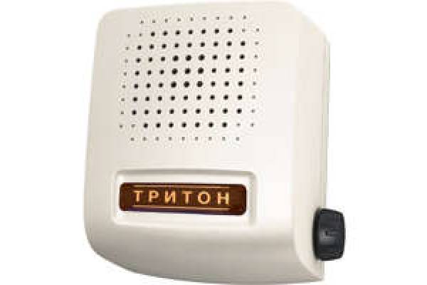 Звонок проводной Соло электрон. гонг регул. громкости 220В 80-90дБА бел. Тритон СЛ-04Р