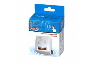 Звонок проводной Соло электрон. гонг регул. громкости 220В 80-90дБА бел. Тритон СЛ-04Р