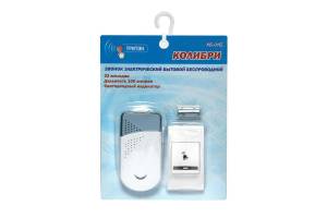 Звонок беспроводной Колибри 32 мел. 100м 2АААх1.5В Тритон КБ-01Б