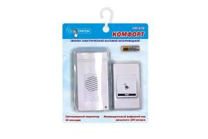 Звонок беспроводной Комфорт 32 мел. 100м 2АААх1.5В Тритон КМ-01Б