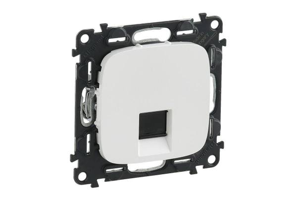 Механизм розетки комп. 1-м Valena Allure RJ45 CAT.5E UTP с лицевой панелью бел. Leg 753740