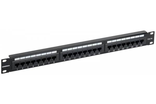 Патч-панель 1U кат.5е UTP 24 порта (Krone) GENERICA ITK PP24-1UC5EU-K05-G