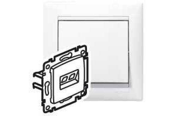 Механизм розетки комп. 1-м СП Valena RJ45 бел. (DIY-упак.) Leg 694286