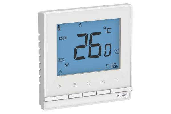 Термостат электронный AtlasDesign 16А для теплого пола с датчиком +5град.C +35град.C в сборе бел. SchE ATN000138
