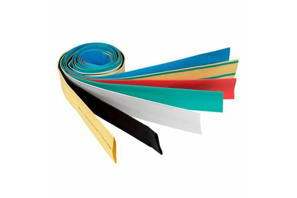 Набор трубок термоусадочных ТУТ 10/5; 12/6; 16/8; 20/10; 25/12.5; 30/15; 40/20 (7 цветов по 7шт 1м) PROxima EKF tut-n-1-r