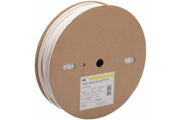 Трубка термоусадочная тонкостен. ТТУ-30/15 черн. (уп.50м) IEK UDRS-D30-50-K02