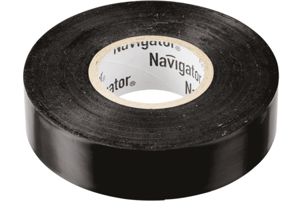 Изолента ПВХ 19мм (рул.20м) черн. NIT-A19-20/BL Navigator 71110