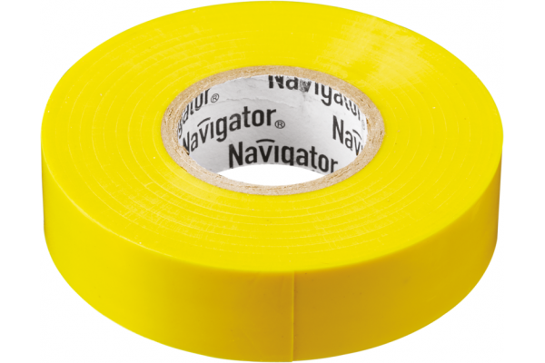 Изолента ПВХ 19мм (рул.20м) желт. NIT-A19-20/Y Navigator 71112