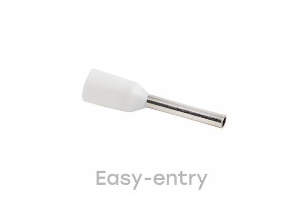 Наконечник штыревой втулочный изол. НШвИ 0.5-8 (уп.50шт) EKF nhvi-0.5-8