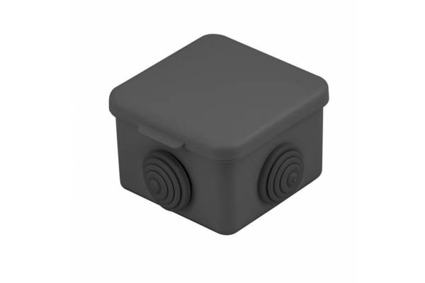 Коробка распаячная КМР-030-036 65х65х50 4 мембранных ввода черн. EKF plc-kmr2-030-036-b