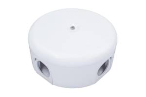 коробка распред ретро 78х50мм пласт.бел Bironi