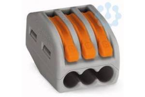 Клеммник 3х(0.08-2.5(4.0)) WAGO 222-413