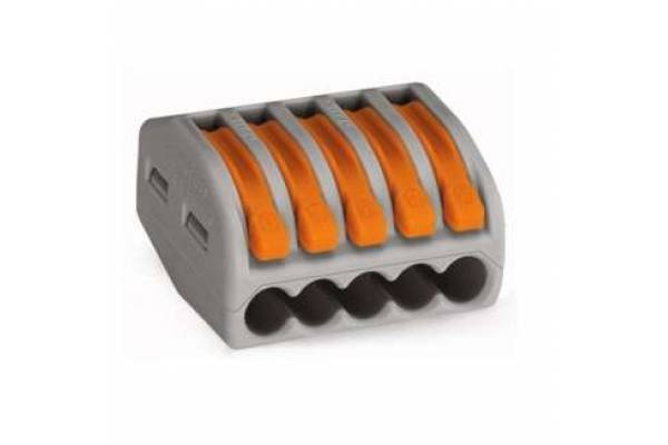Клеммник 5х(0.08-2.5) WAGO 222-415