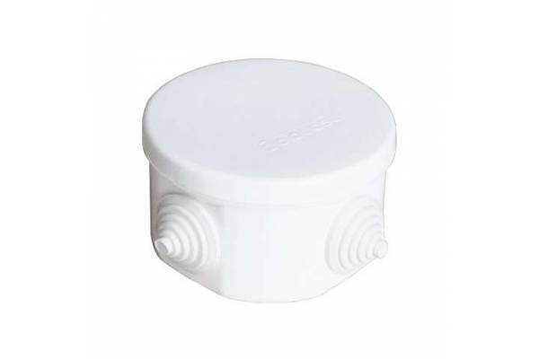 Коробка распределительная ОП 75х45мм IP54 4 выхода 4 гермоввода крышка защелкивающаяся бел. Epplast 240341