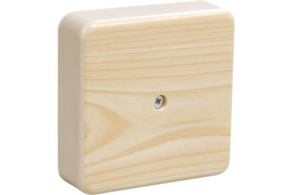 Коробка распаячная ОП 75х75х20 IP20 КМ41212-04 (6 клем. 6кв.мм) сосна IEK UKO10-075-075-020-K34